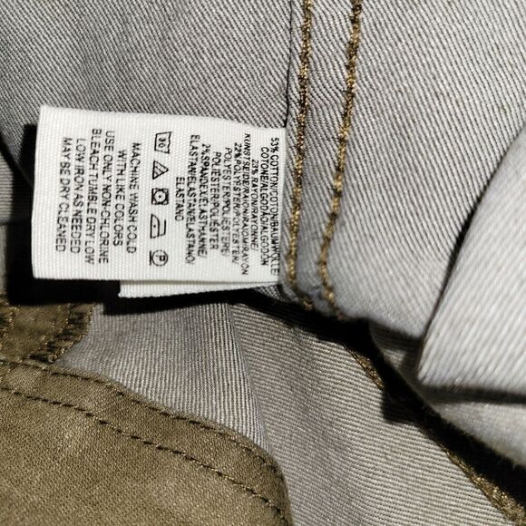 Free People Olive Camo Green Modern Femme Denim Skirt 12 - Picture 13 of 13
